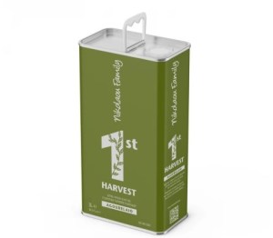 Масло оливковое нефильтрованное Extra Virgin Agourelaio Nikolaou Family ZEUS 3л Греция